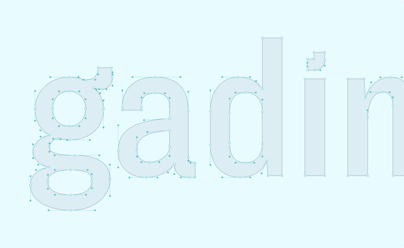 GadiMed — Logo Wordmark Construction