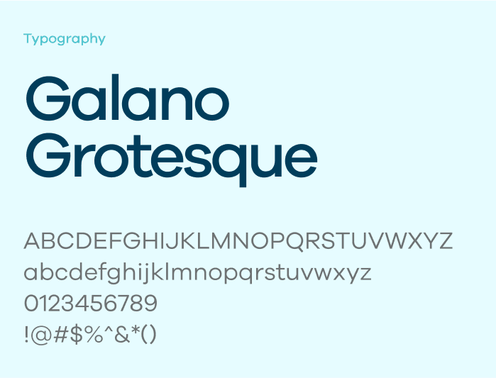 GadiMed — Typography Galano Grotesque